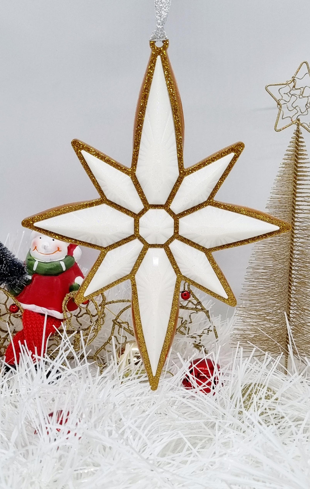 Large Resin Christmas Tree Star Ornaments