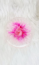 Load image into Gallery viewer, Handcrafted Hot Pink 3D Bloom Resin Coasters
