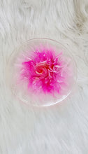 Load image into Gallery viewer, Handcrafted Hot Pink 3D Bloom Resin Coasters
