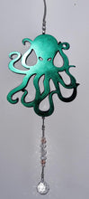 Load image into Gallery viewer, Driftwood &amp; Colour Change Octopus Wind Chime &amp; Sun Catcher Mobile
