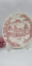 Load image into Gallery viewer, Vintage Swan Inn Dinner Plate Replica in Pink by Churchill England
