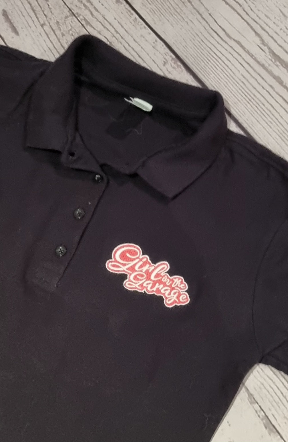 Black and White Custom Polo's with Embroidered GitG Logo