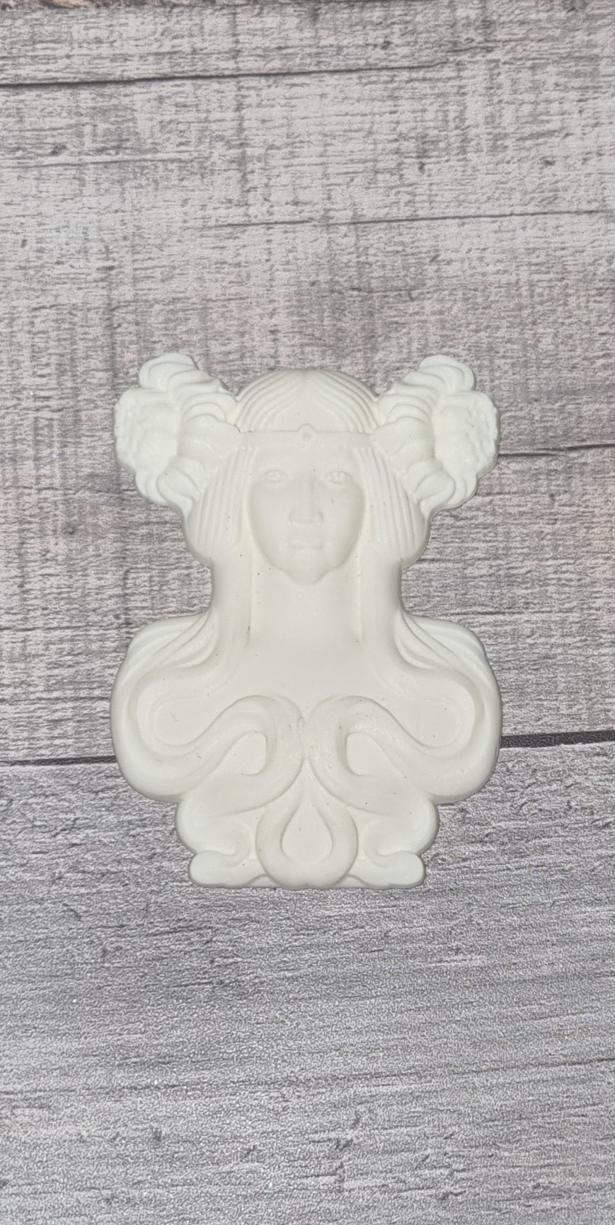 Resin French Inspired Furniture Embellishment On-lay Applique Goddess