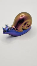 Load image into Gallery viewer, Handcrafted Holographic Colour Shift Resin Snail Figurines
