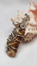 Load image into Gallery viewer, Silver Freeform Agate Pendant
