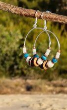 Load image into Gallery viewer, &#39;Babylon&#39; Gemstone Bead Hoop Earrings
