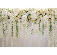 Load image into Gallery viewer, Floral Birthday Party Banner &amp; Wedding Backdrop Hire
